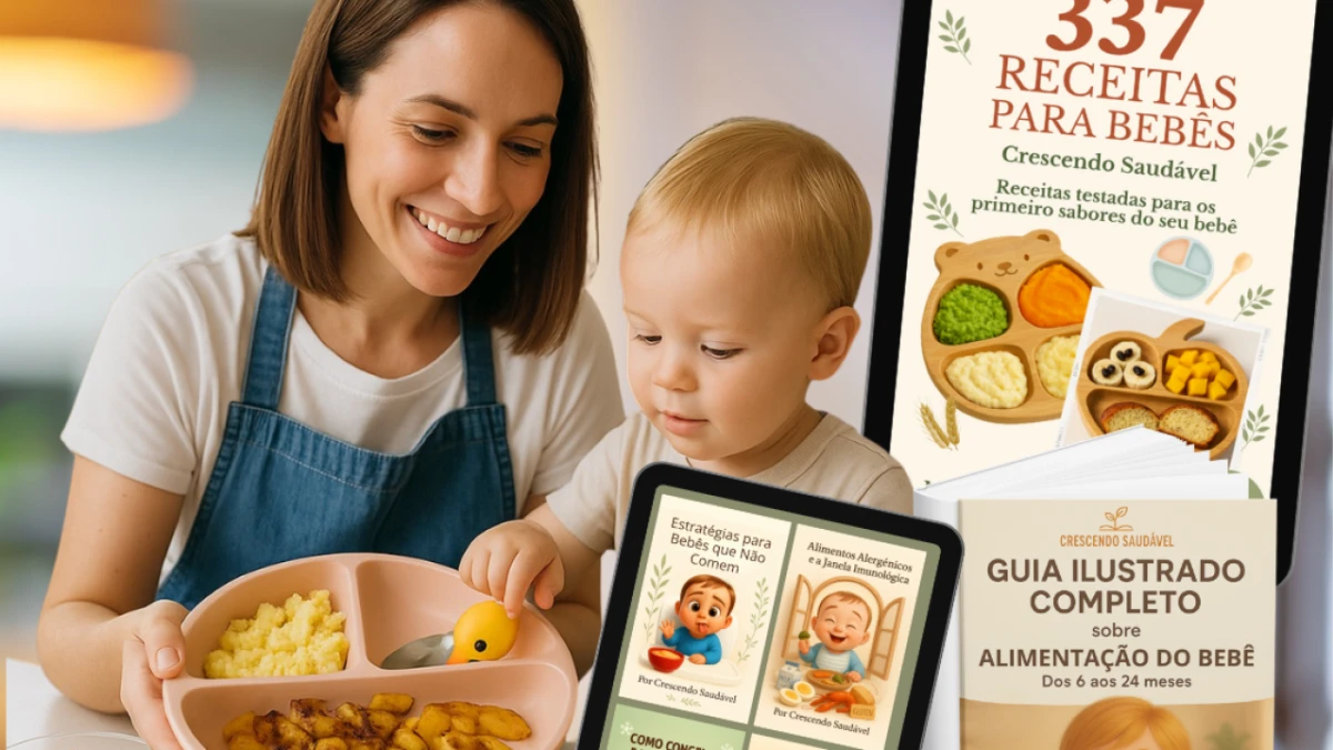 Curso: 337 Receitas para Bebês — Crescendo Saudável