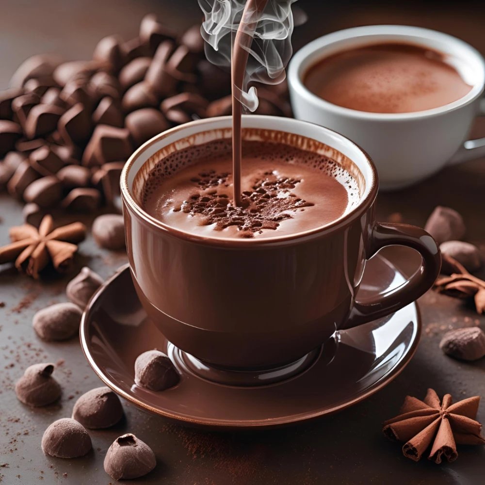 Chocolate Quente Cremoso Foto de Chocolate Quente Cremoso