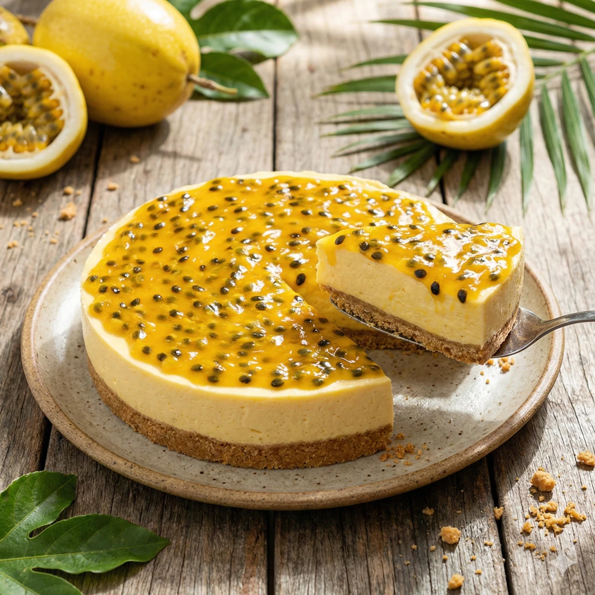 Foto de Torta Mousse de Maracujá Sem Forno: Sobremesa Gelada Rápida e Fácil