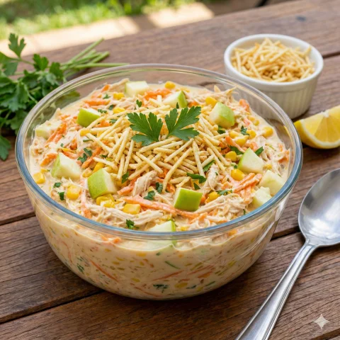 Receita: Salpicão de Frango Cremoso Tradicional - O salpicão de frango cremoso tradicional é uma das receitas mais populares do...