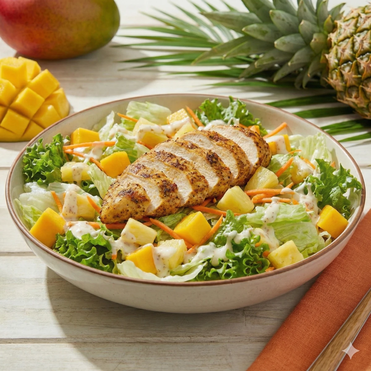 Foto de Salada Tropical com Frango Grelhado