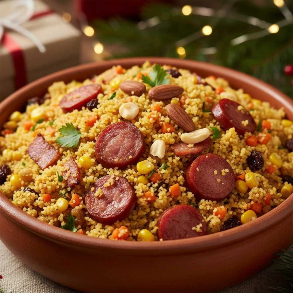 Foto de Farofa Natalina Simples