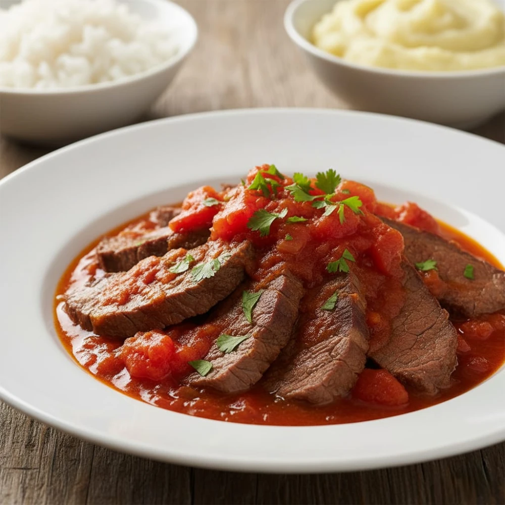 Foto de Lagarto em Bifes ao Molho