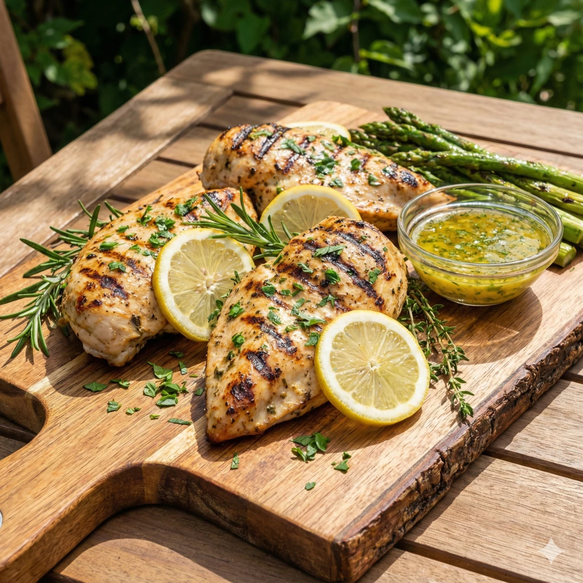 Foto de Frango Grelhado com Limão e Ervas
