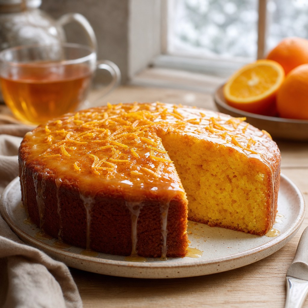 Bolo de laranja com gengibre e mel Foto de Bolo de laranja com gengibre e mel
