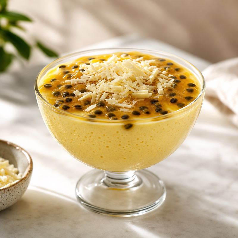 Receita: Mousse de maracujá com chocolate branco