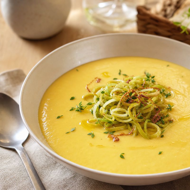 Receita: Sopa de mandioquinha com alho-poró