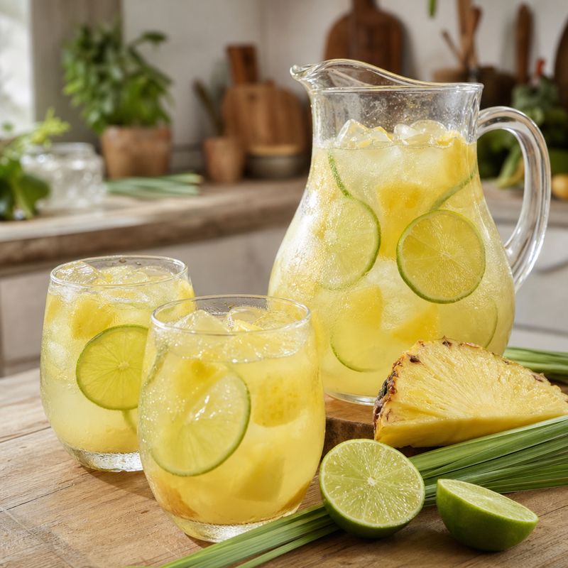 Receita: Limonada de Capim-Santo com Abacaxi