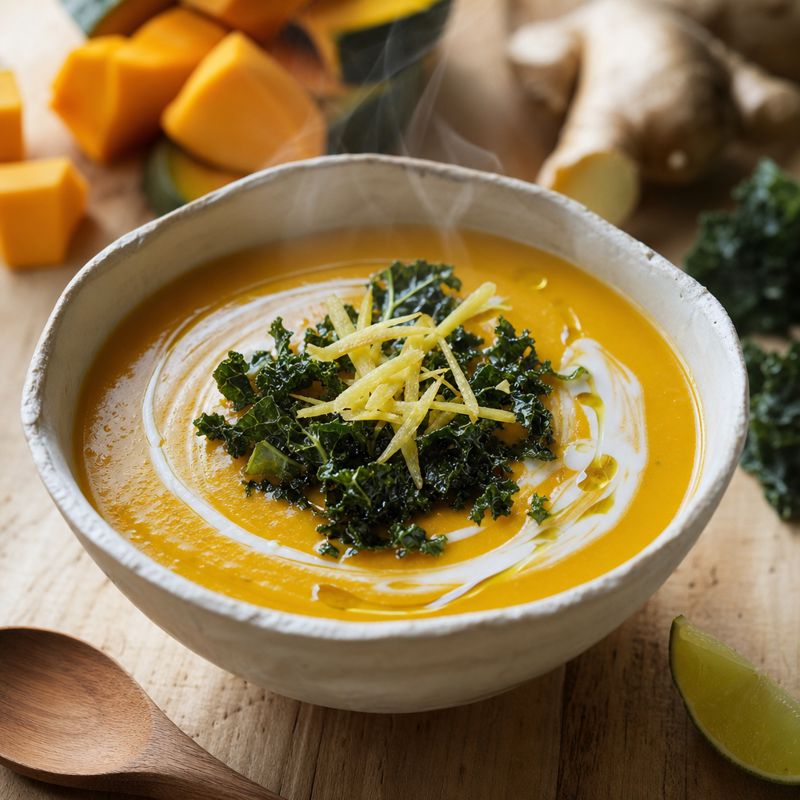Receita: Sopa cremosa de abóbora com gengibre