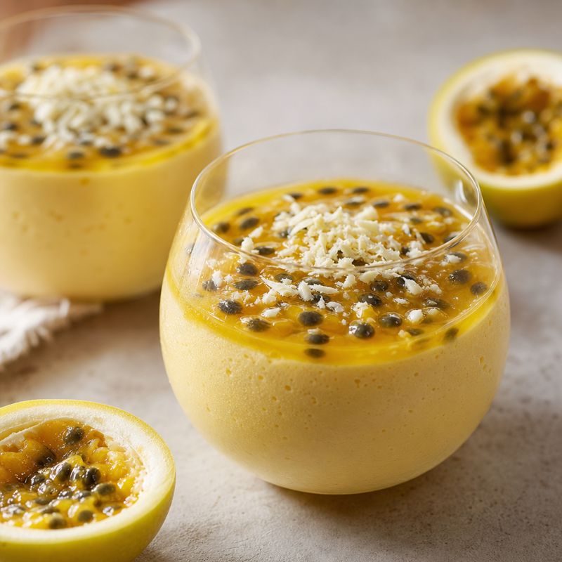 Receita: Mousse de Maracujá com Chocolate Branco