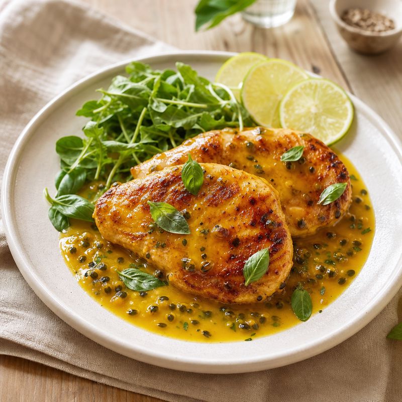 Receita: Frango Grelhado ao Molho de Maracujá e Manjericão