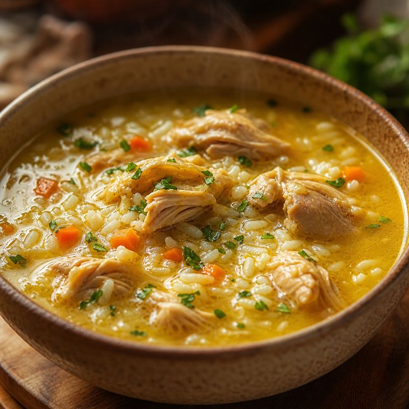 Receita: Canja de galinha caipira com arroz