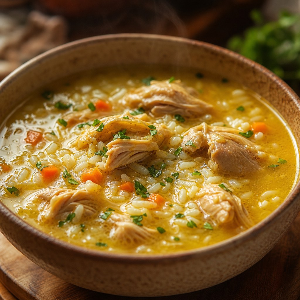 Foto de Canja de galinha caipira com arroz