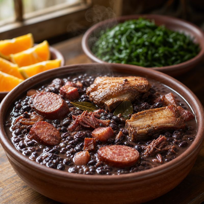 Receita: Feijoada Completa com Costelinha e Laranja
