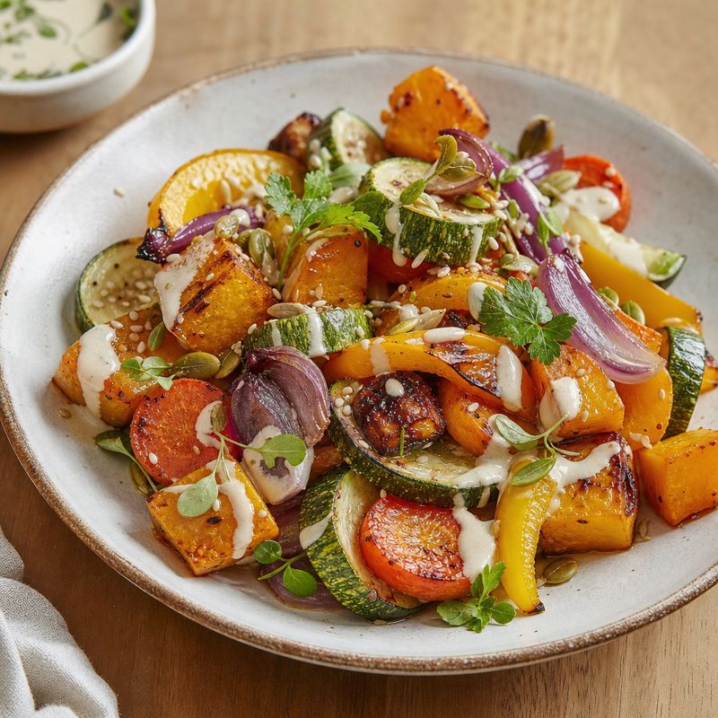 Receita: Salada morna de legumes assados