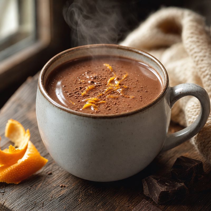 Receita: Chocolate quente cremoso com raspas de laranja