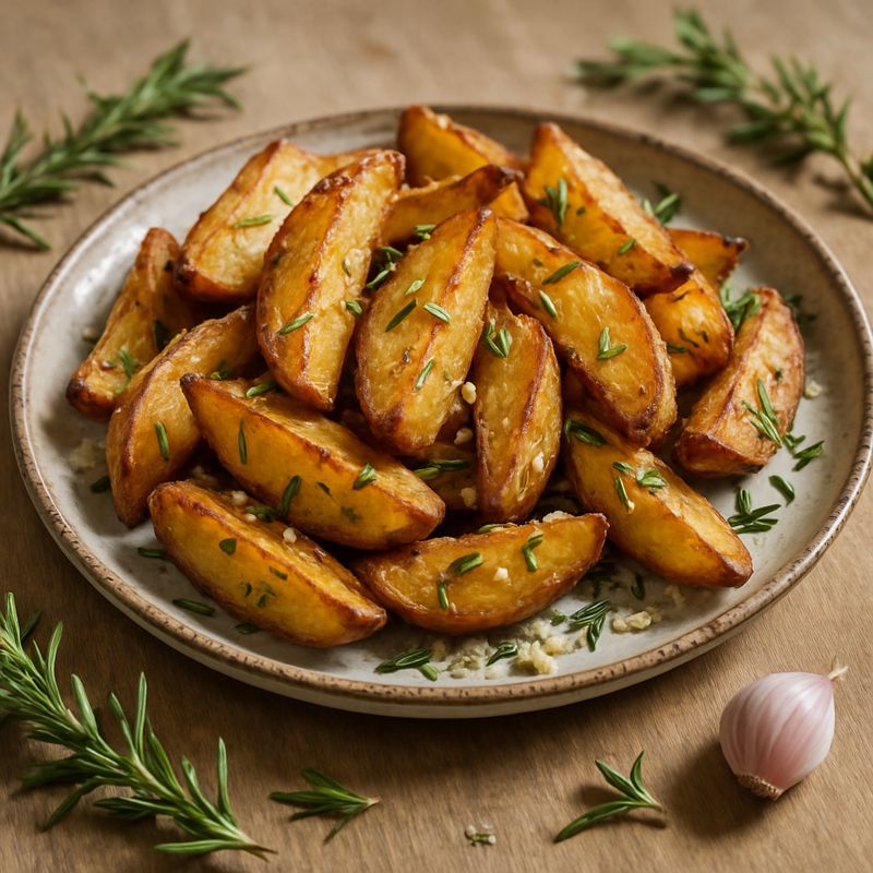 Receita: Batata rústica crocante na airfryer com alecrim e alho